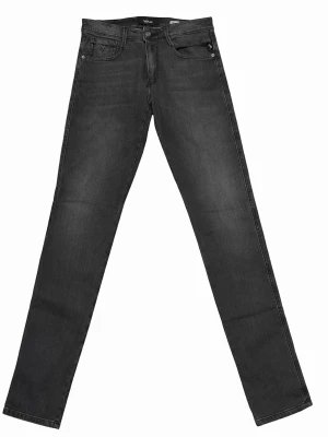 Gråa slim straight Replay anbass jeans  - Snygga gråa jeans från Replay med klassisk femficksdesign och raka ben. Jeansen har en slim straight passform och är tillverkade i mjukt bomullsjeansmaterial. Perfekta för dig som gillar stilrena och tidlösa jeans. Hör av er vid fler frågor.