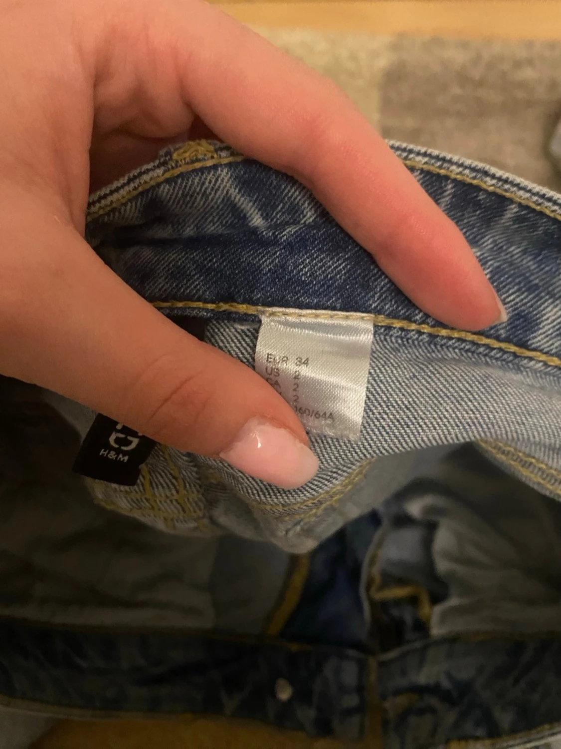Ljusblå bootcut jeans - 2
