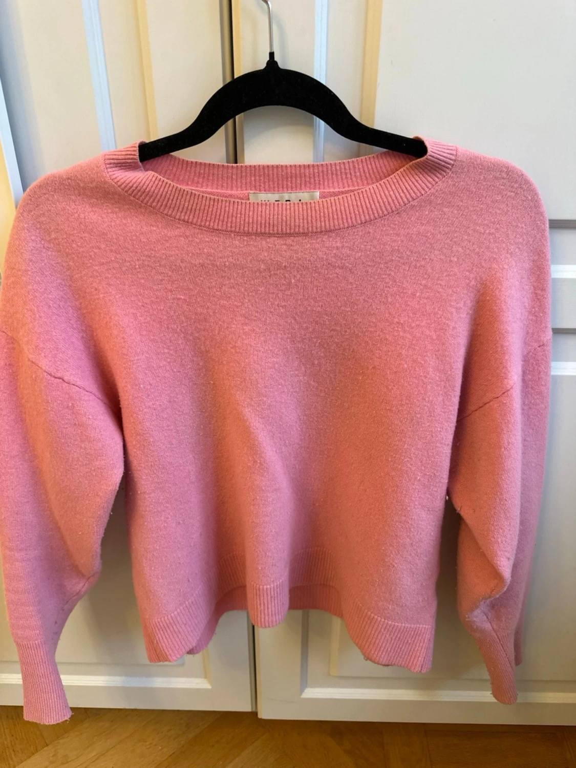 Rosa stickad tröja - 1