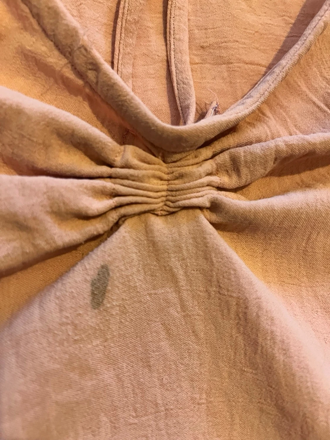 Ljusrosa axelbandslös topp med puffärm - 1