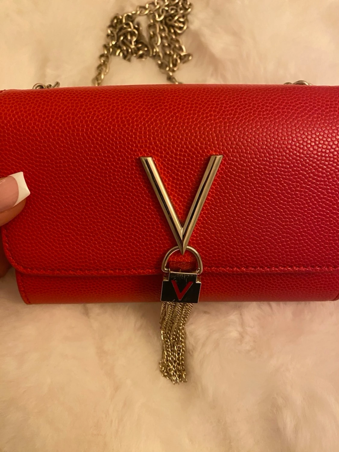 Röd axelväska från Valentino - 1
