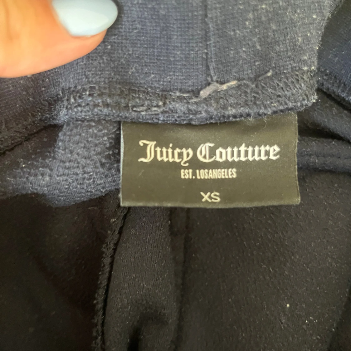 Mörkblå velourbyxor Juicy Couture  - 3