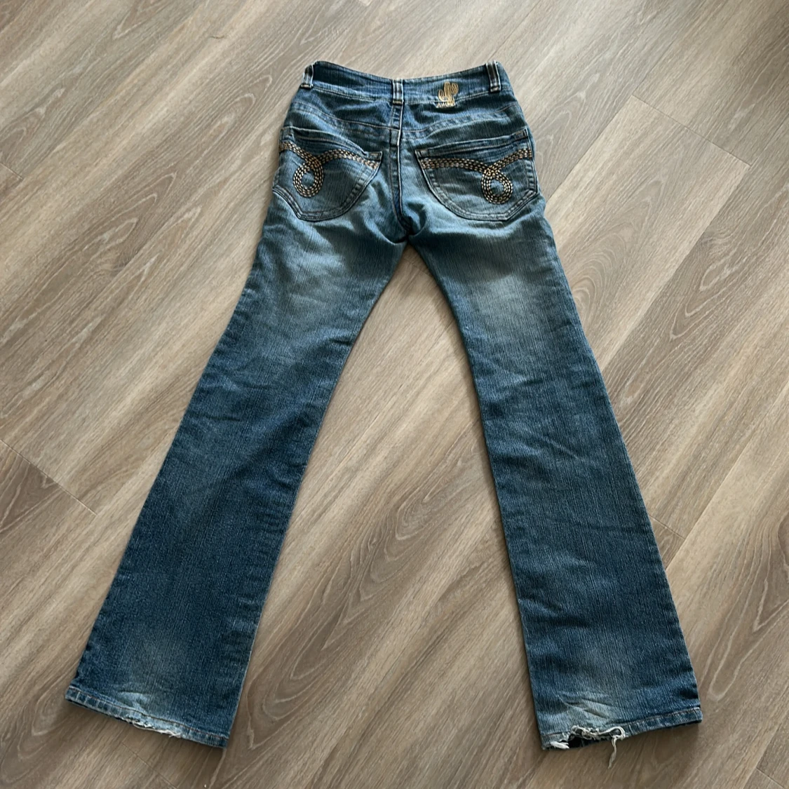 Blå bootcut jeans från AJC - 1