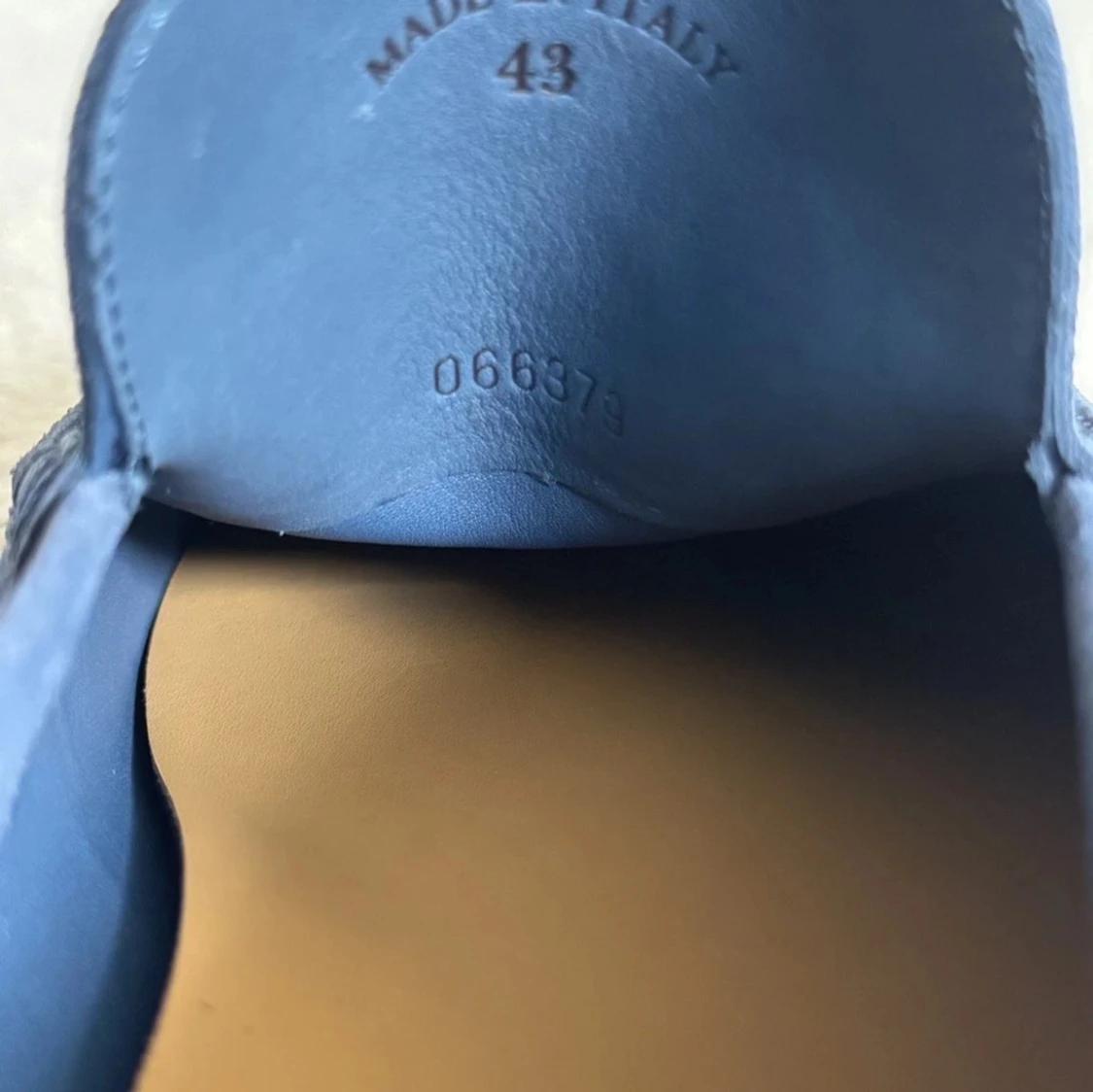 Blå mockaloafers från Loro Piana - 1