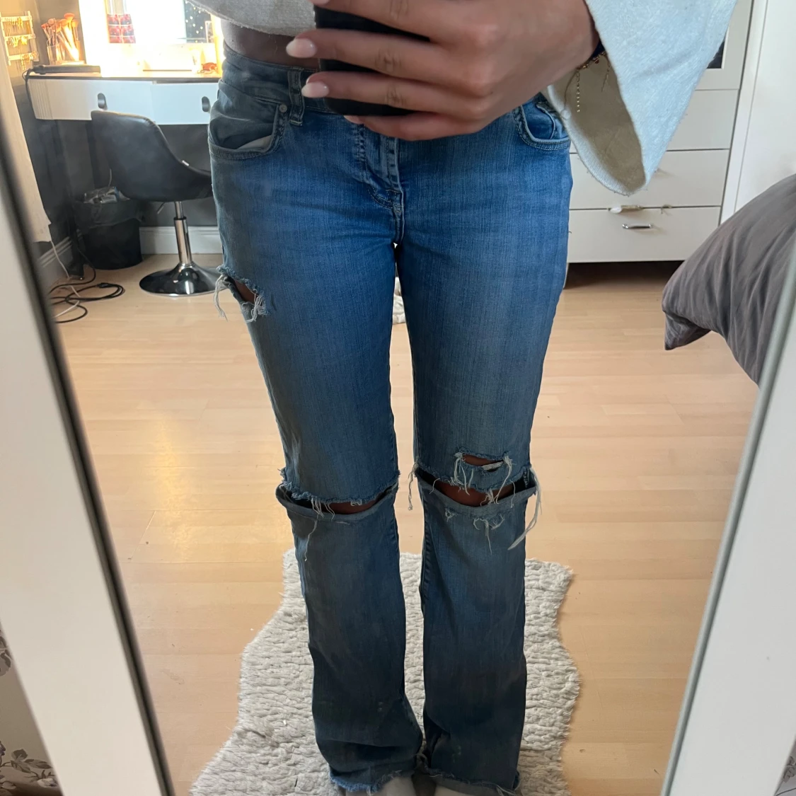 Blå slitna jeans från LTB Roxy