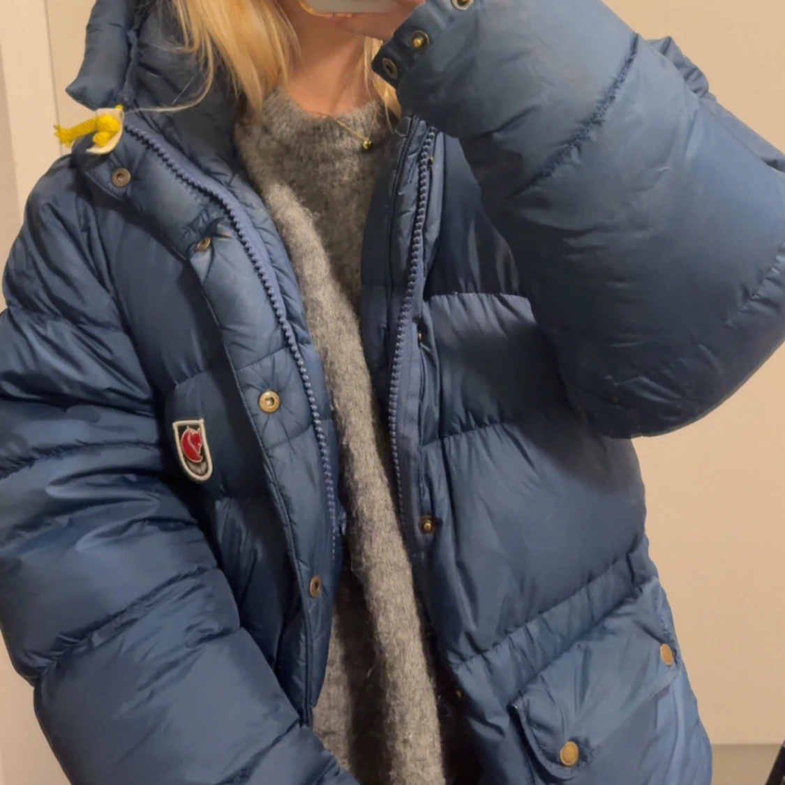 Blå dunjacka från Fjällräven XXS - 1