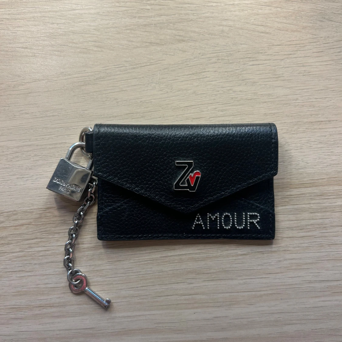 Svart Zadig & Voltaire plånbok med lås