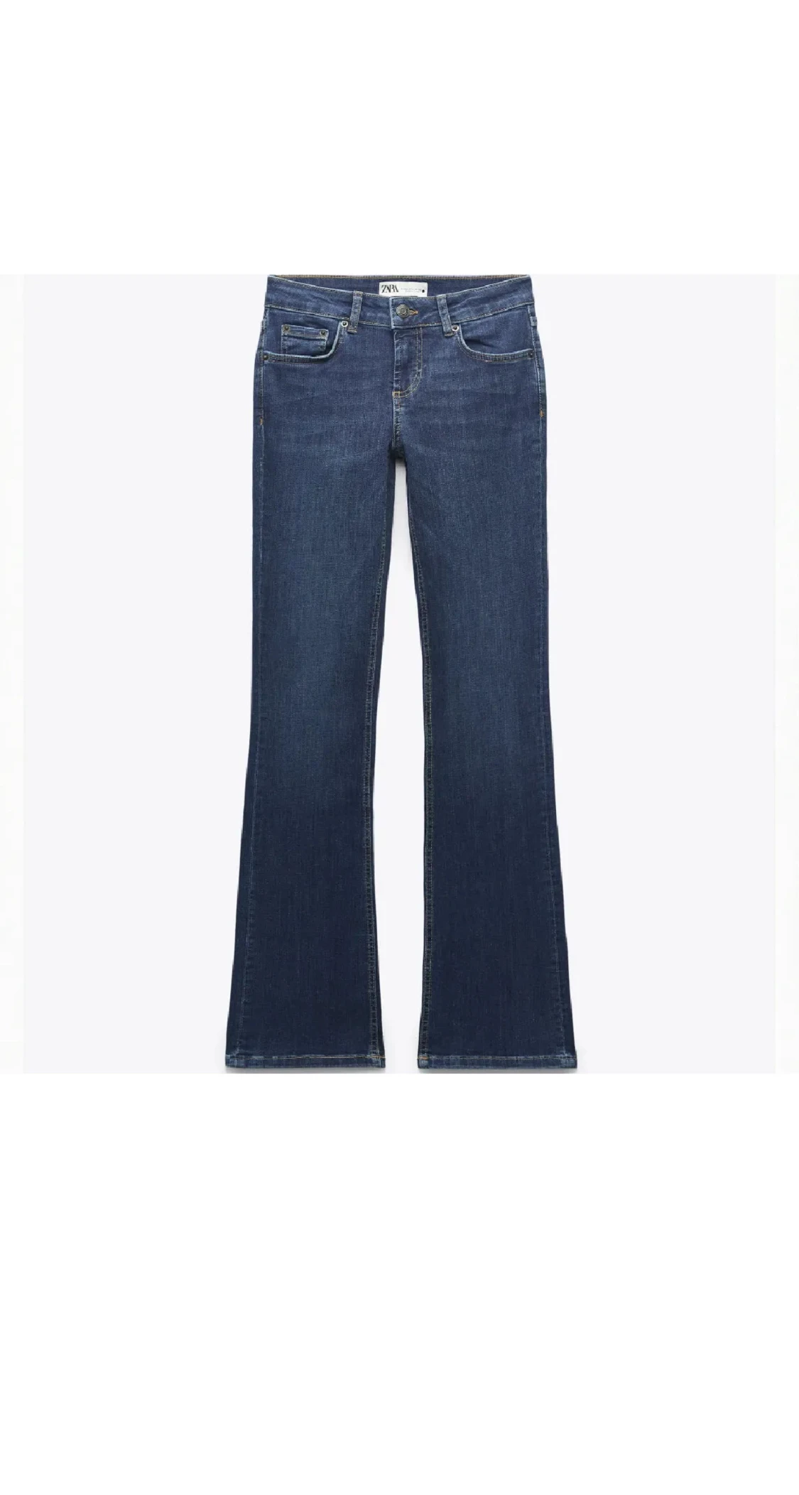 Blå lågmidjade bootcut jeans från Zara