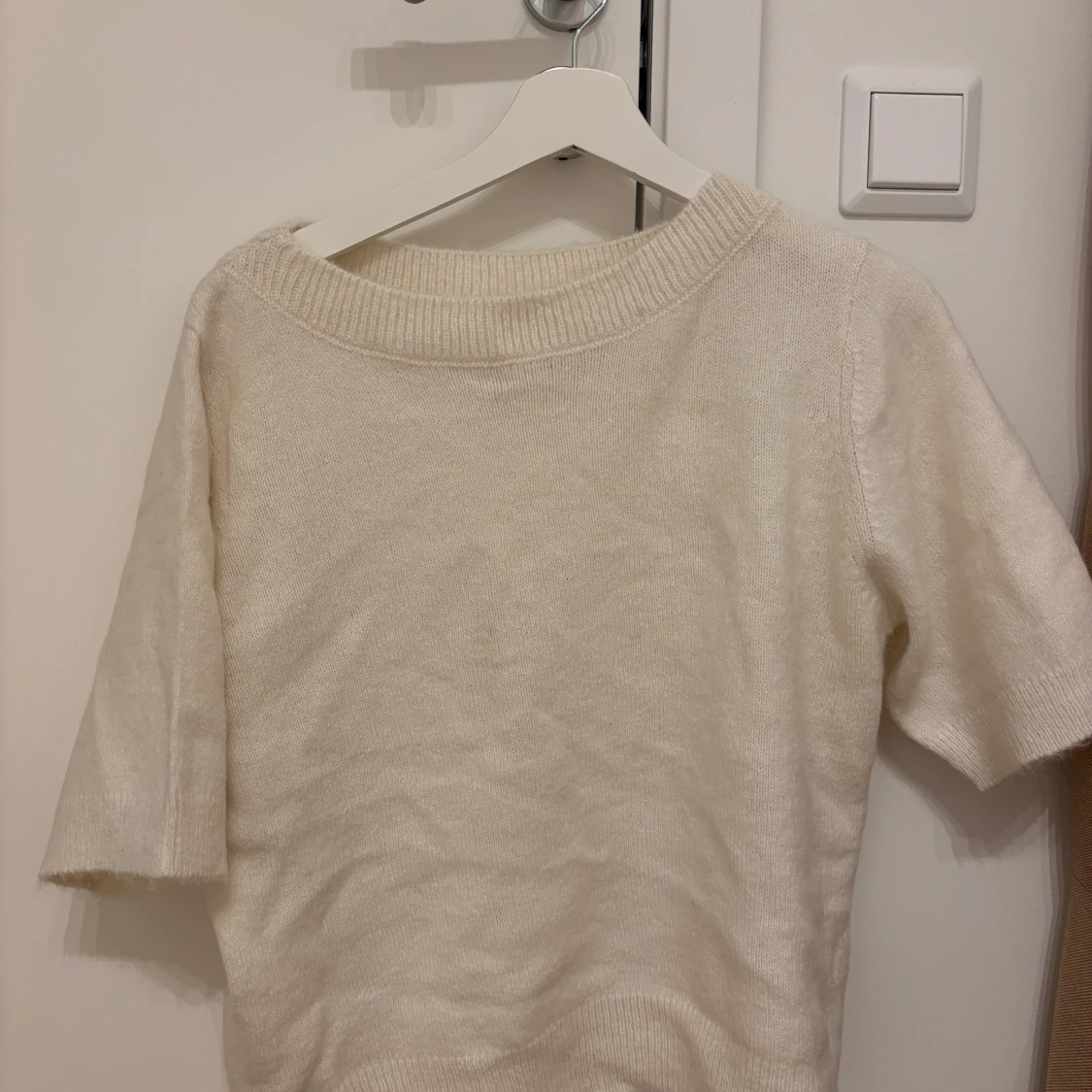 Vit stickad tröja Gina Tricot - 1