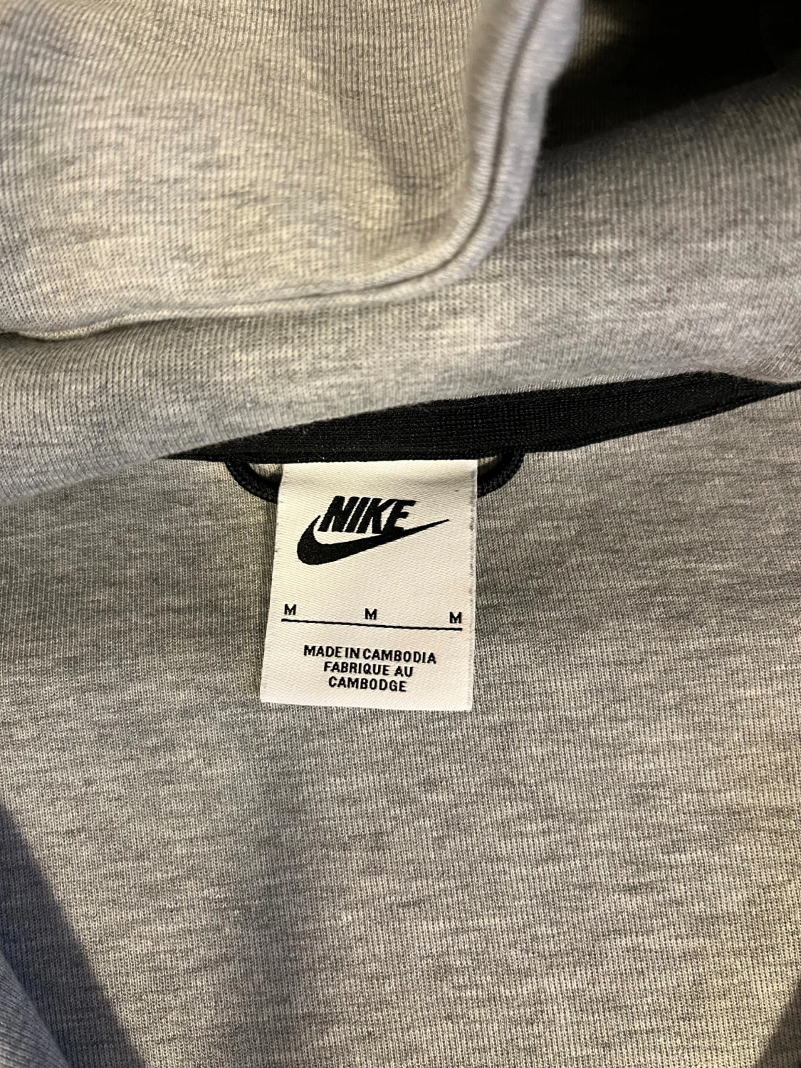 Nike Tech Grå hoodie  med dragkedja - 2