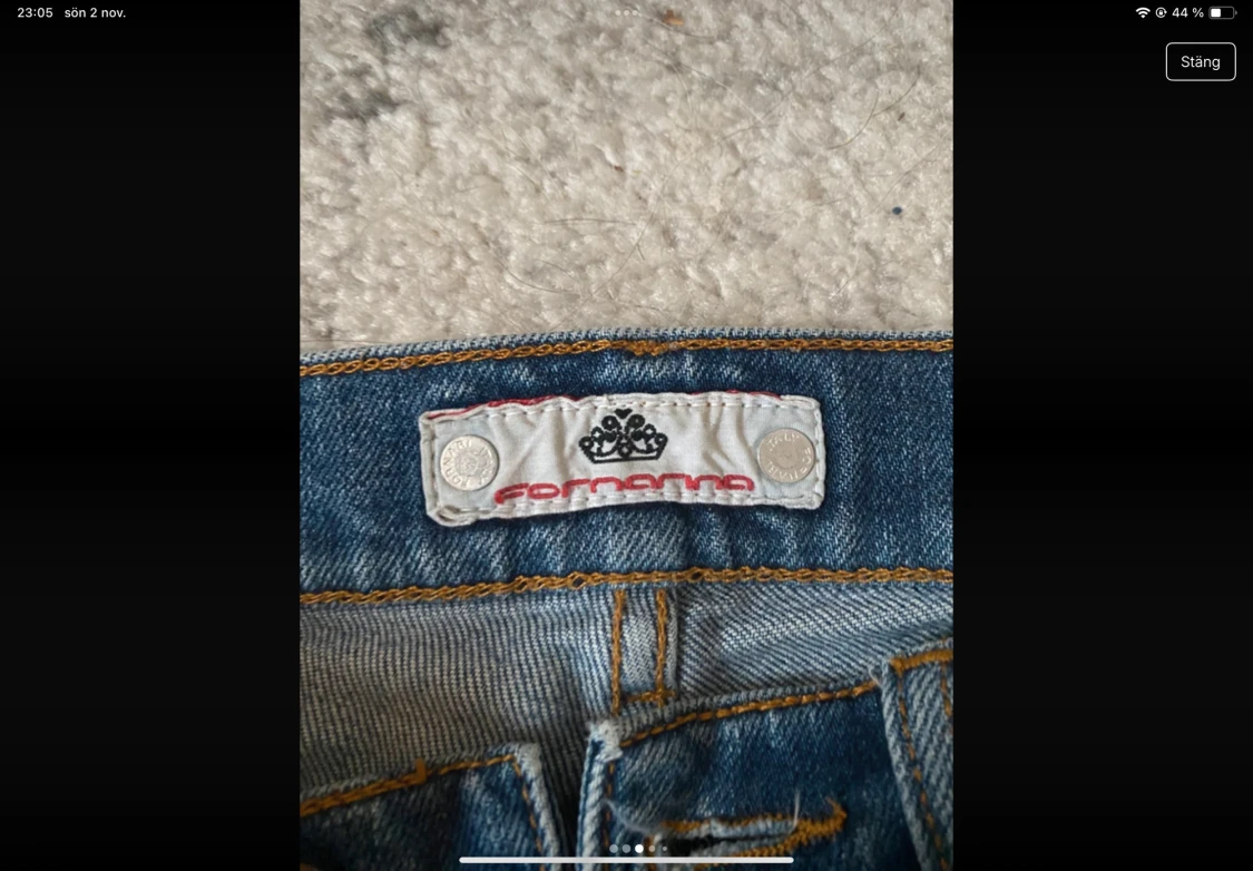 Blå bootcut jeans från Fornarina - 2