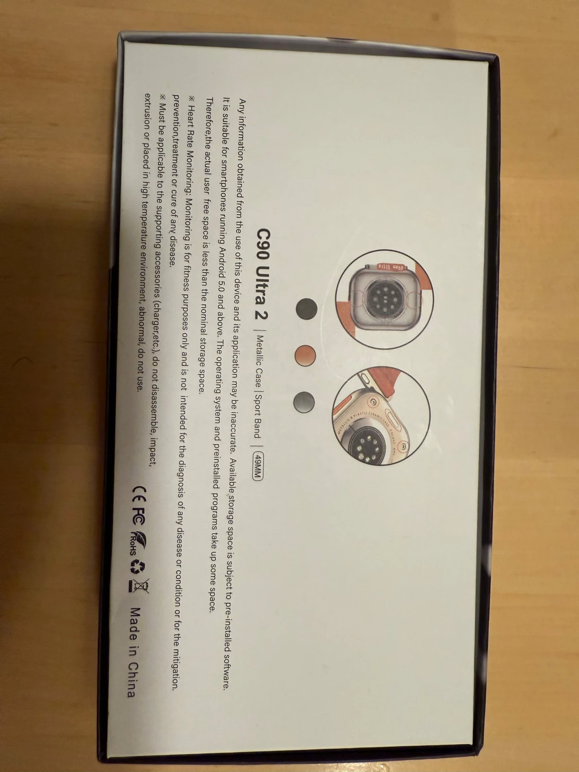 C90 Ultra 2 smartwatch med stor display - 1