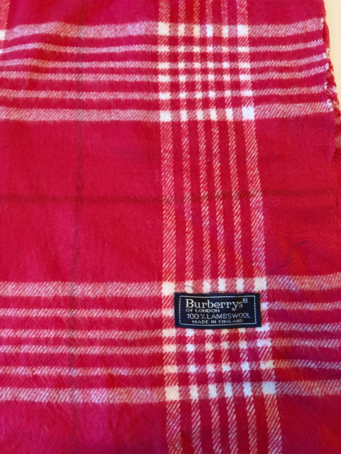 Rutig röd halsduk från Burberrys
