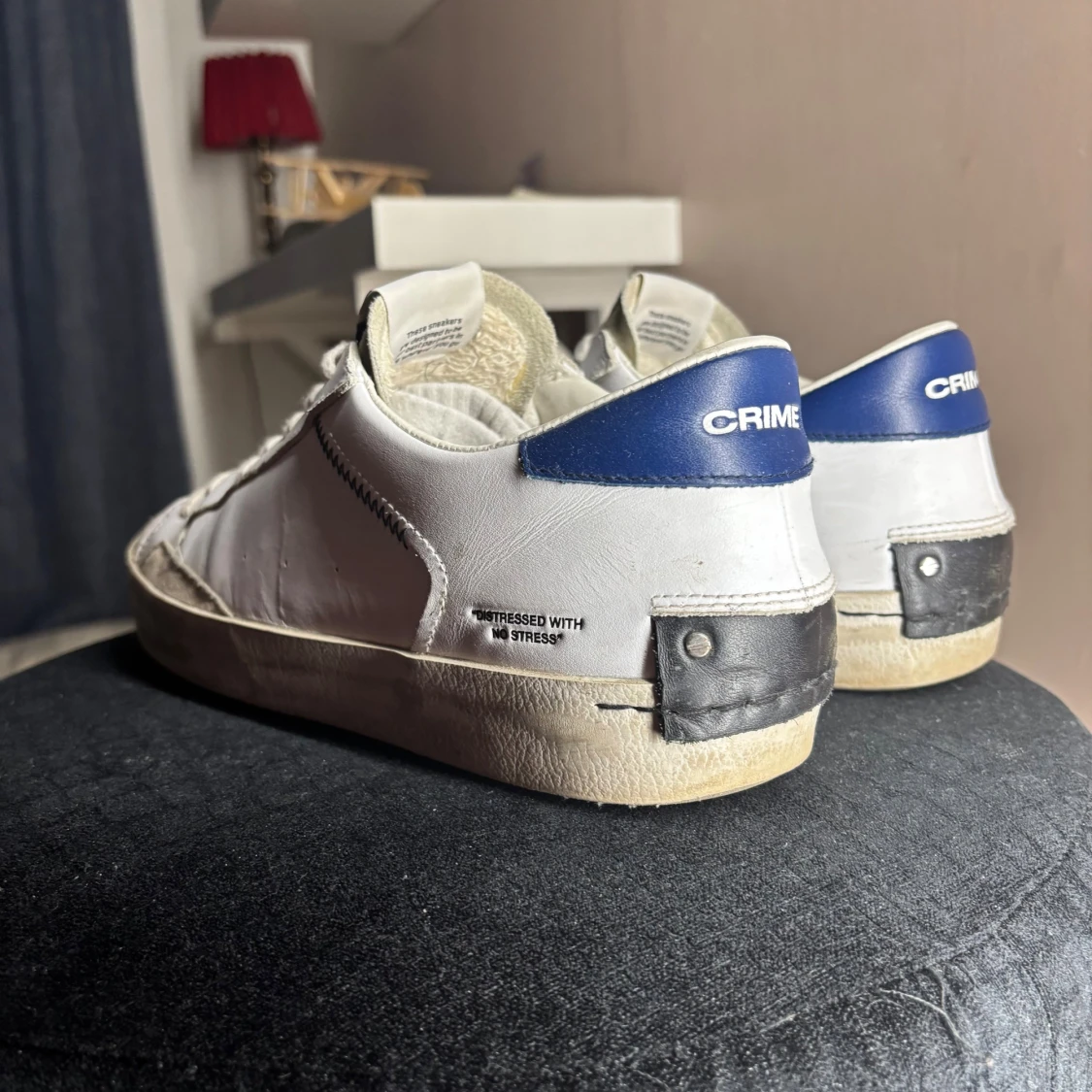 Crime London vita/blåa - 2