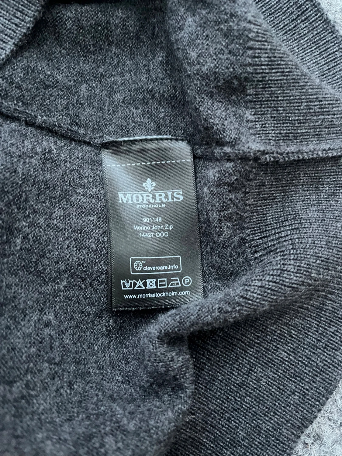 Morris merino ull half zip - 3
