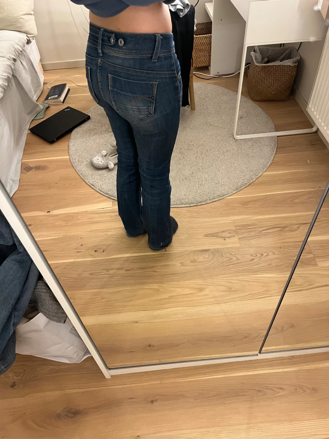Bootcut lågmidjade jeans - 2