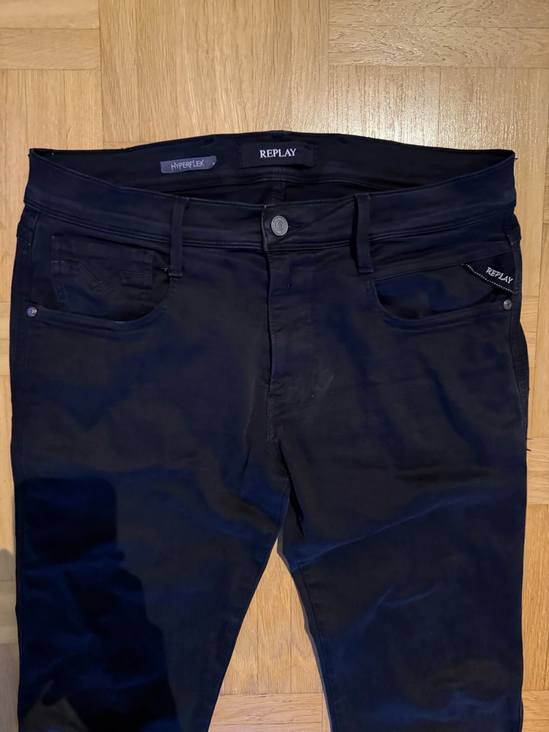 Svarta Replay Hyperflex jeans - 1