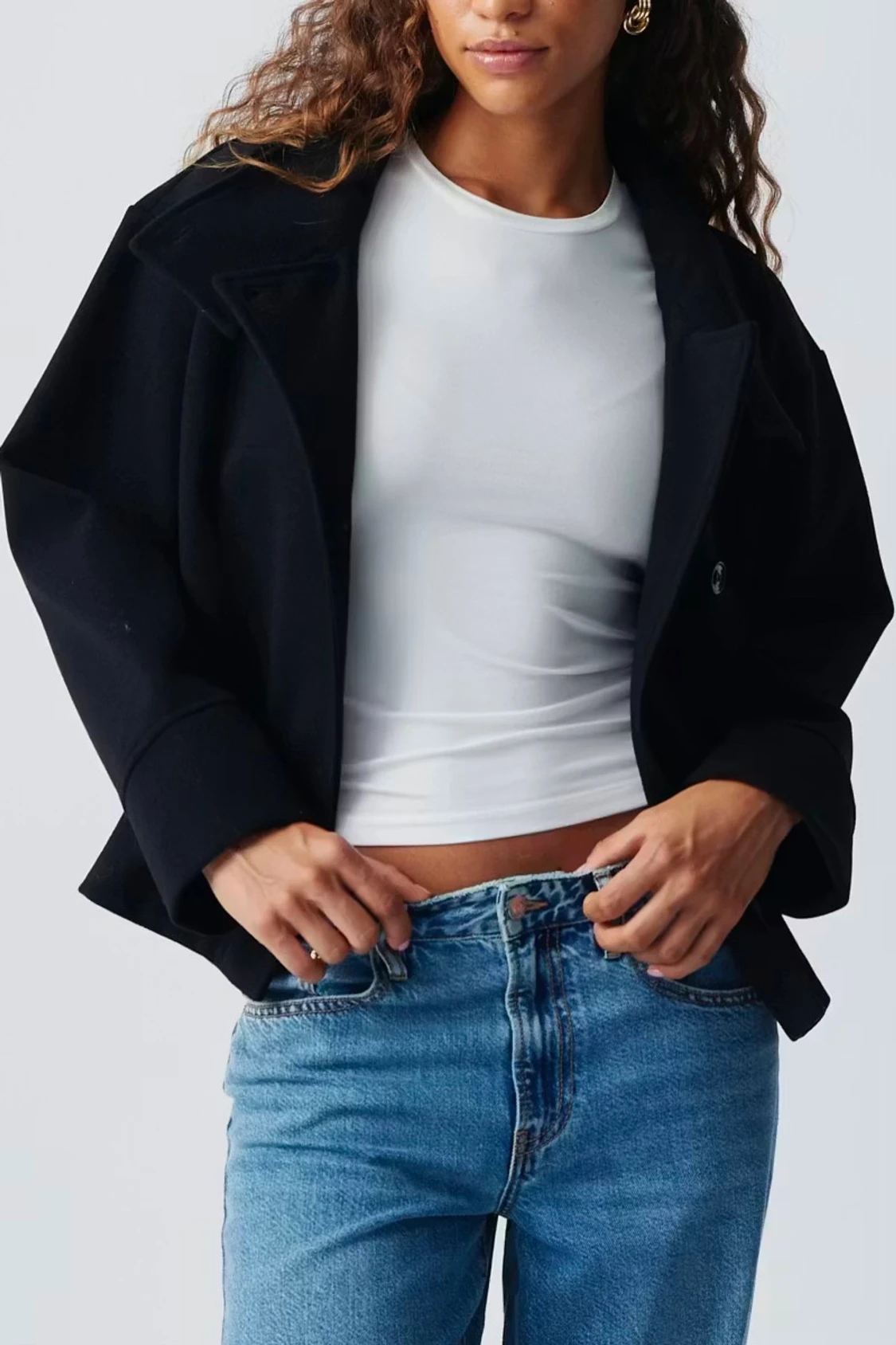 Gina tricot- short felt jacket 