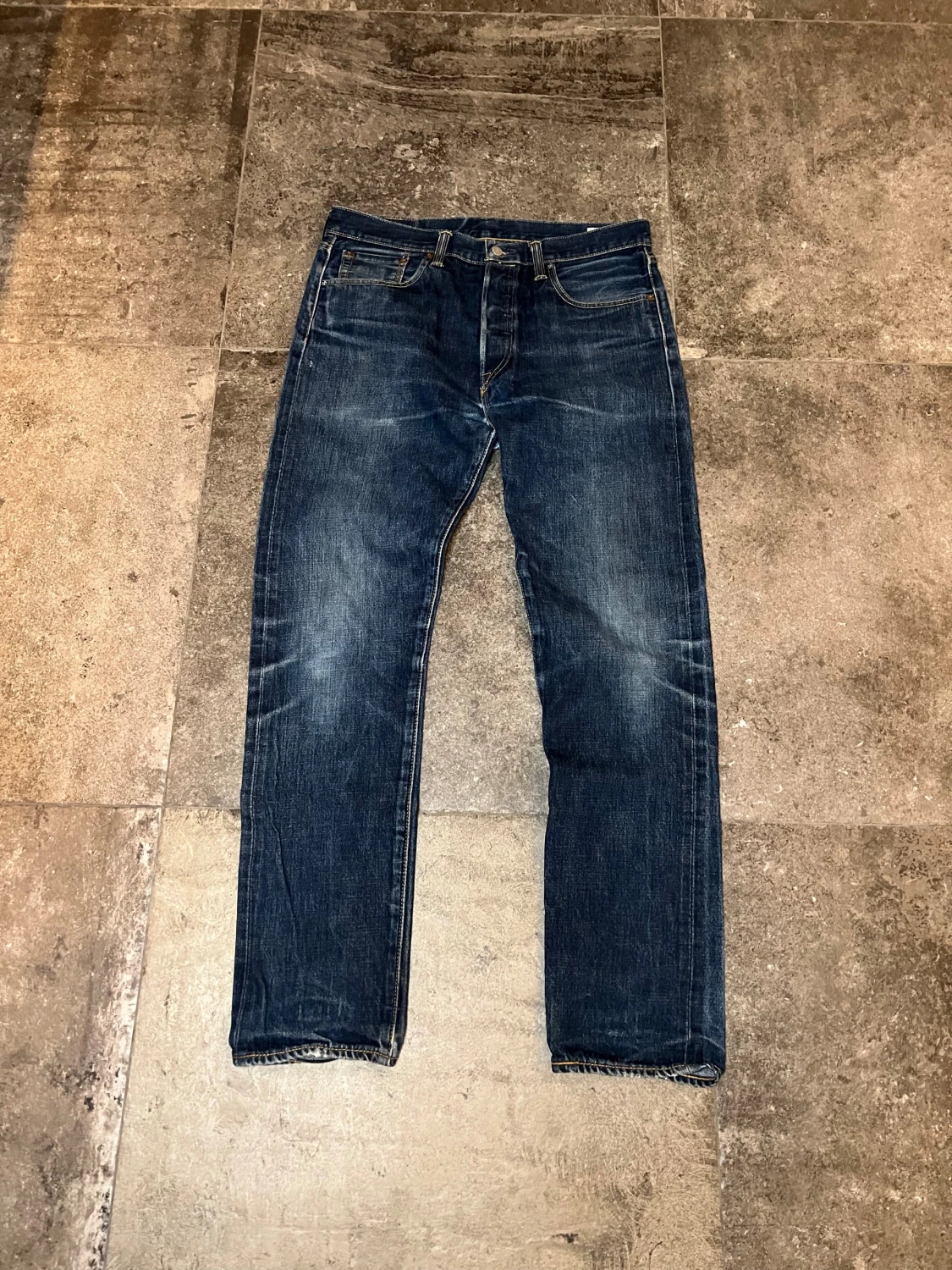 Vintage Selvedge Levis 501 White Oak - 1