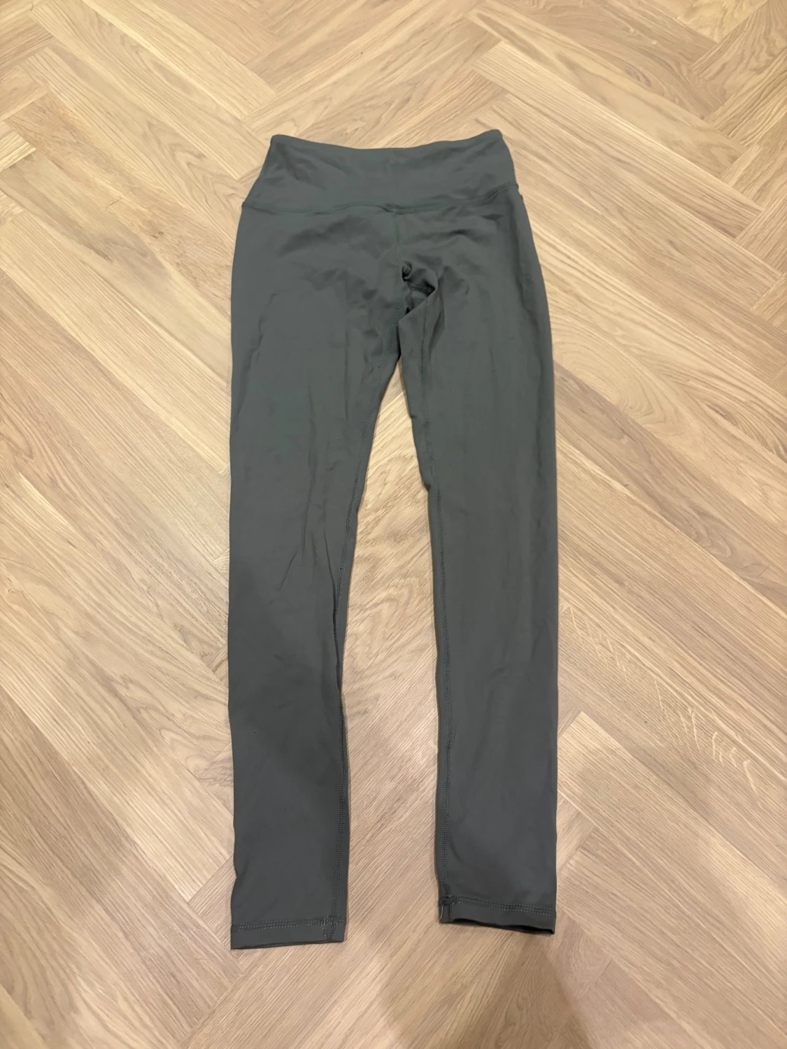 Mörkgrå leggings XS med hög midja