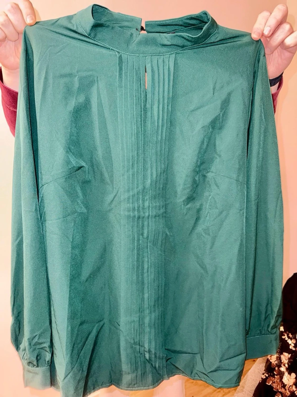 Grön blus strlk 44/46