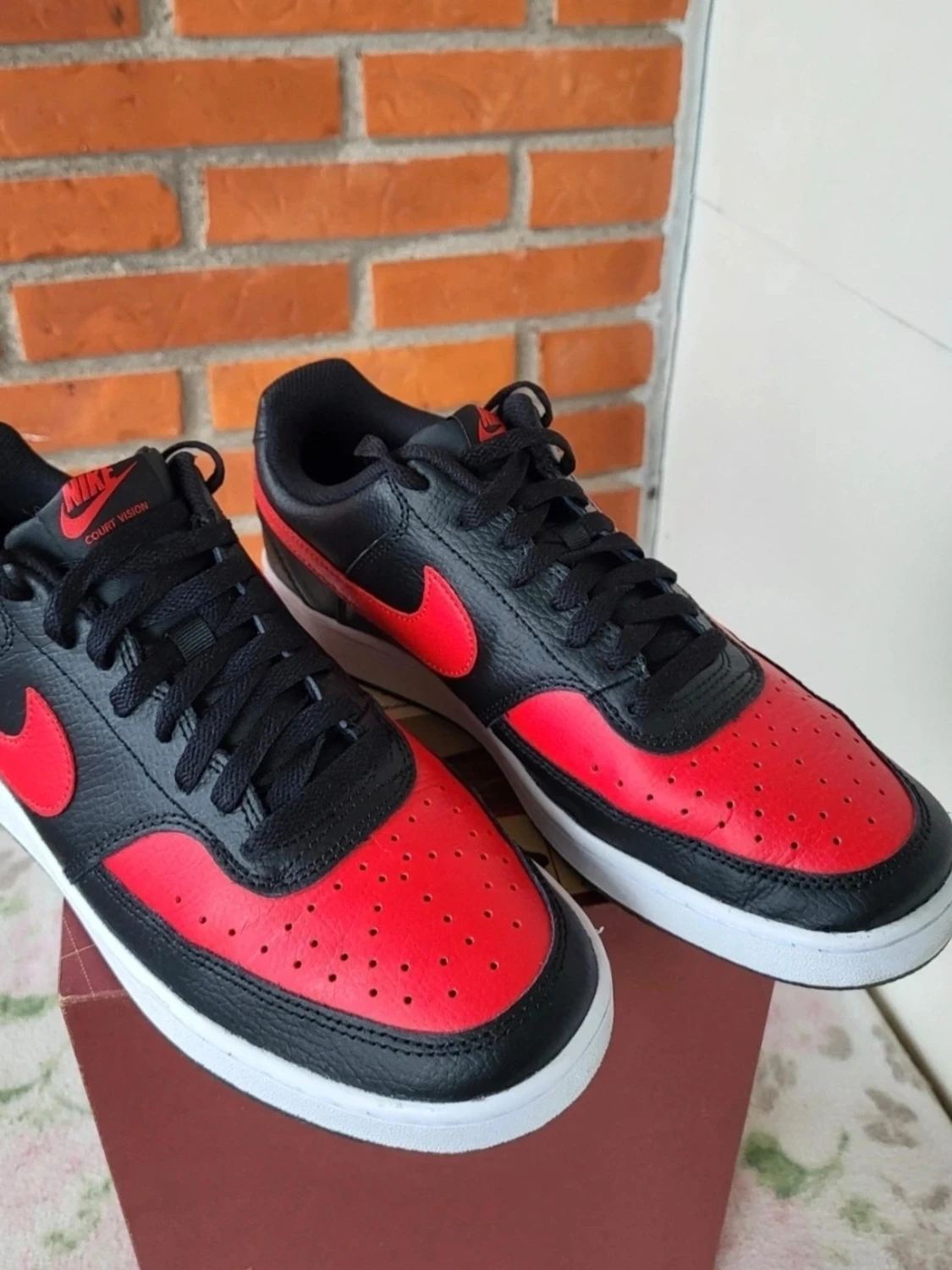 Nike Court Vision sneakers svart/röd 42 - 1