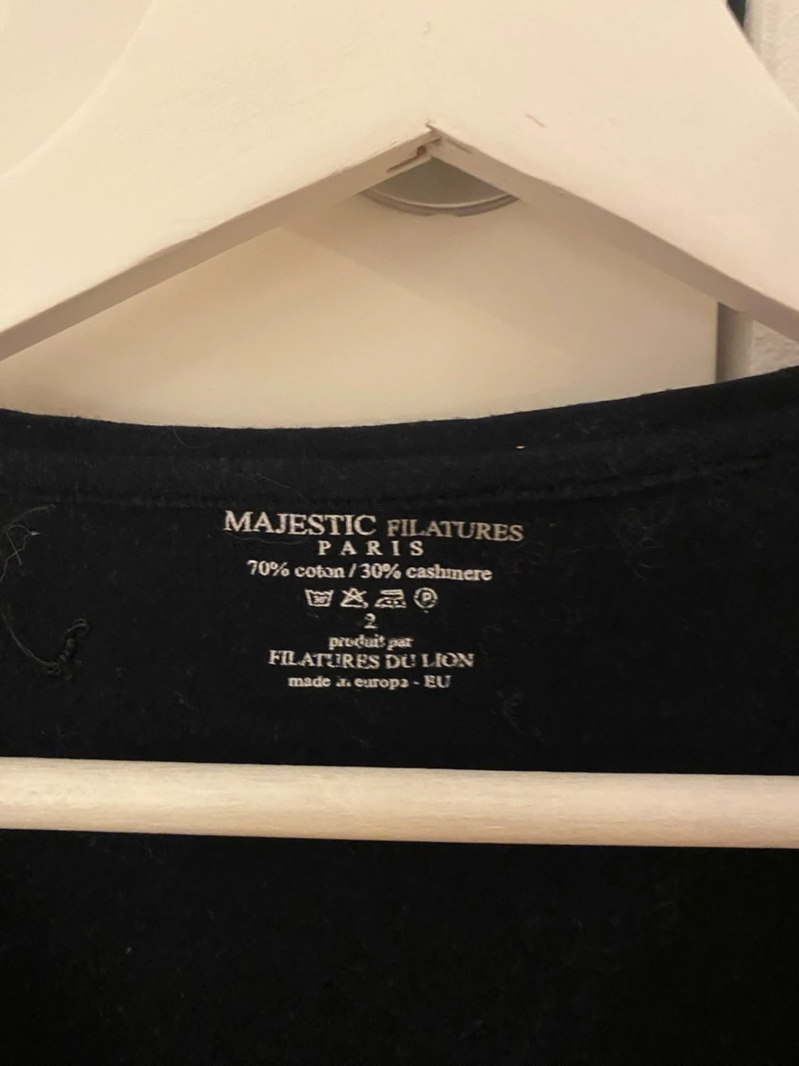 Svart långärmad topp Majestic Filatures - 2