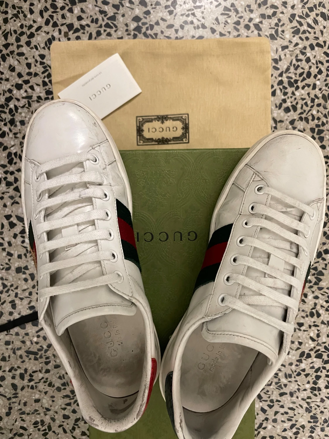 Gucci Ace sneakers med broderad bi - 3