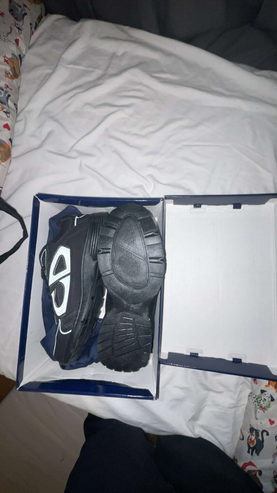 Svarta Dior sneakers med vit logga - 2