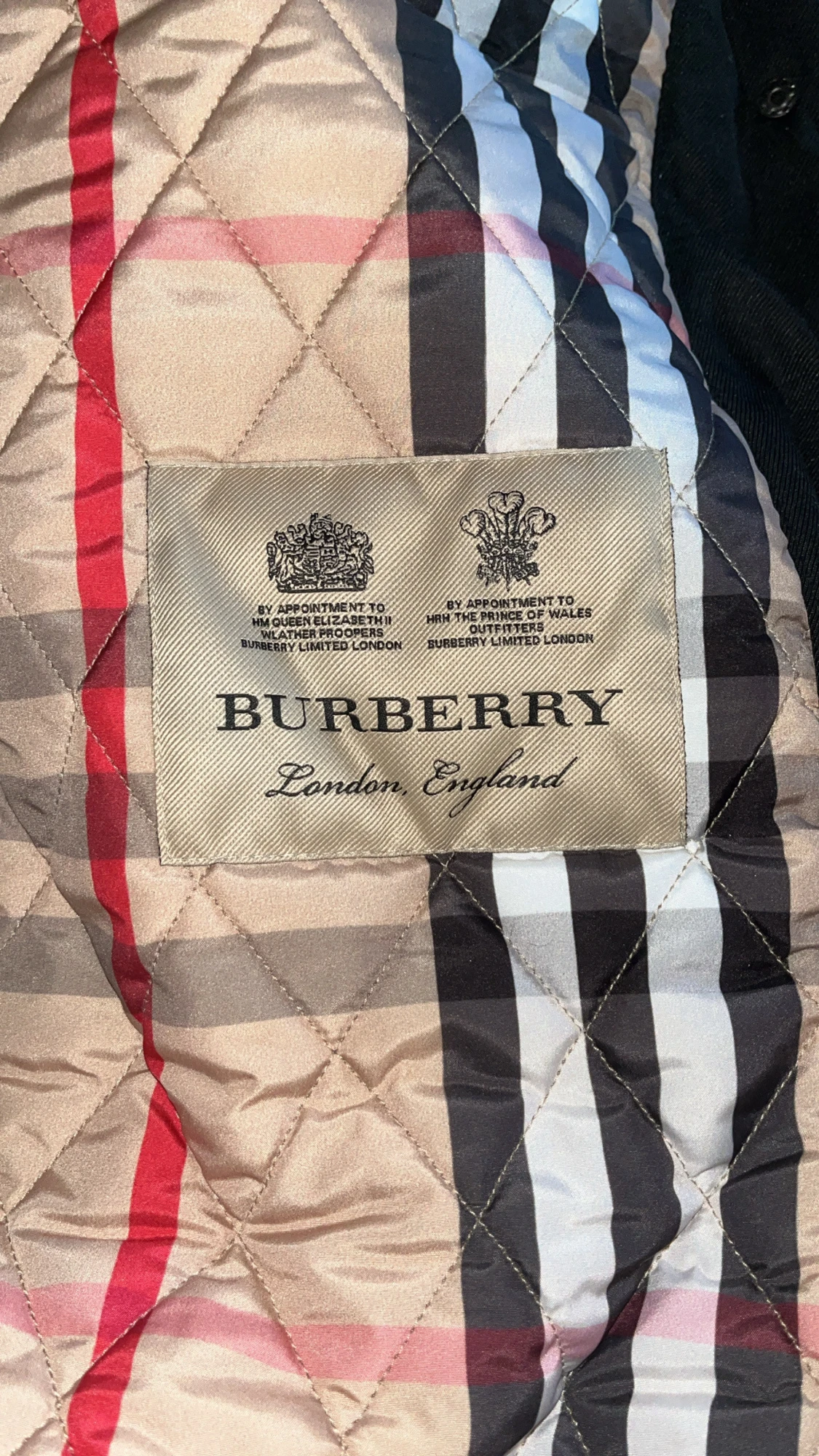 Svart Burberry parkajacka M - 2
