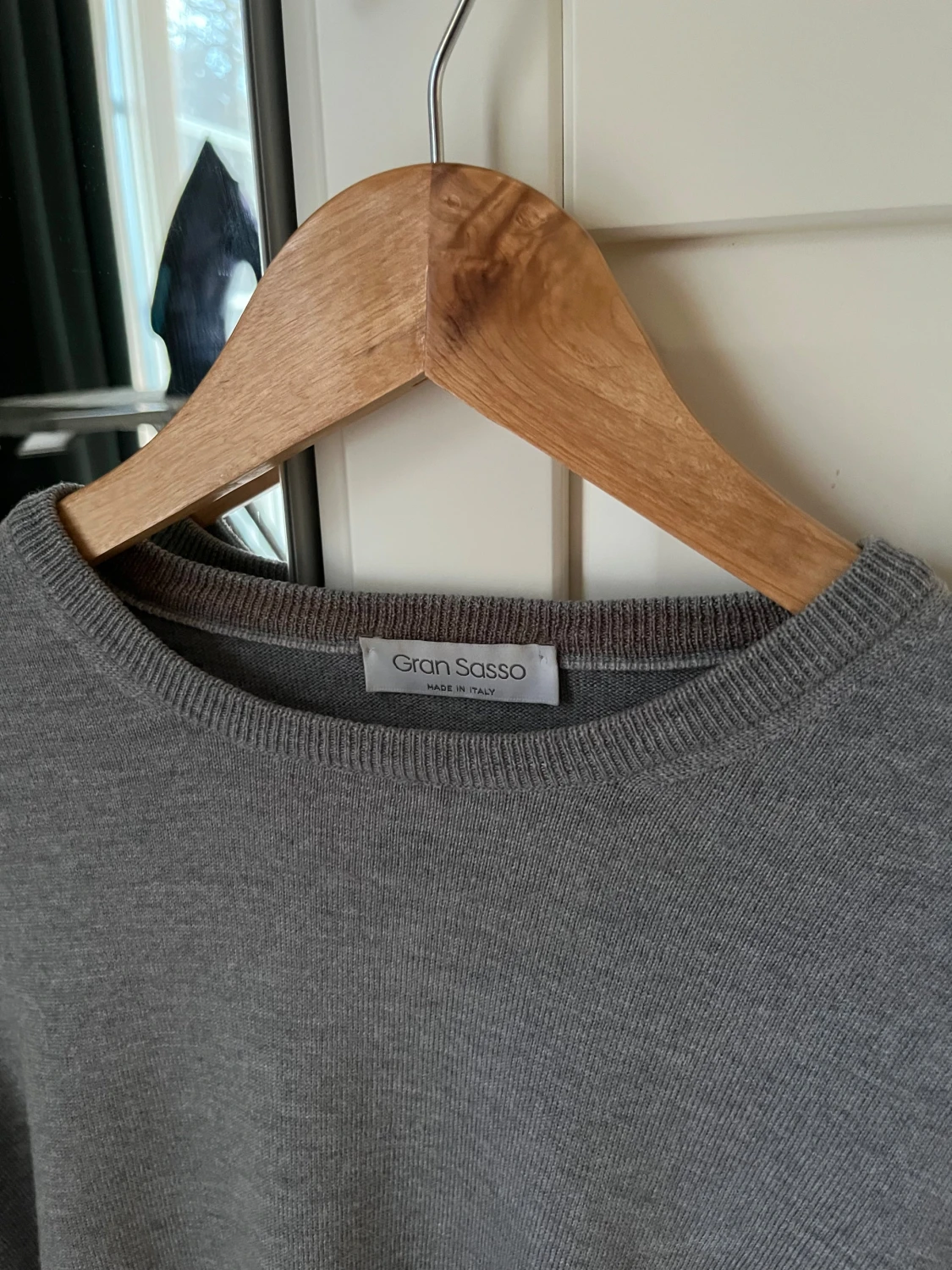 Grå stickad tröja Gran Sasso - 2