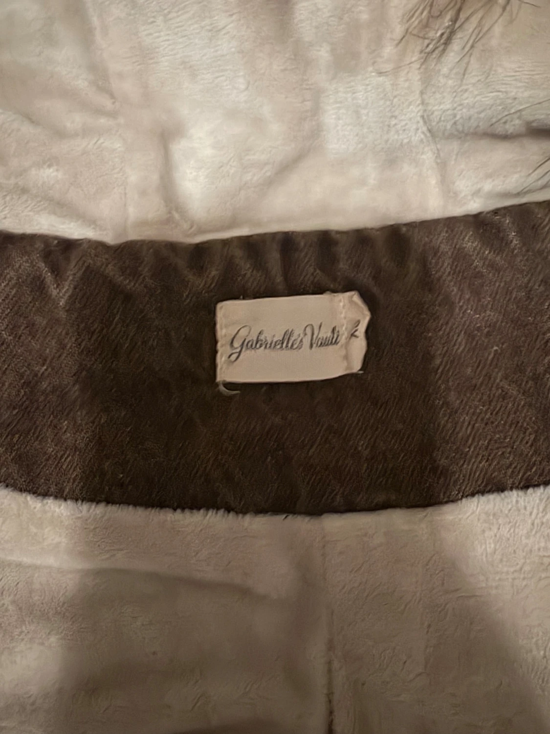 Brun bomberjacka med fuskpäls från Gabrielle's Vault - 2