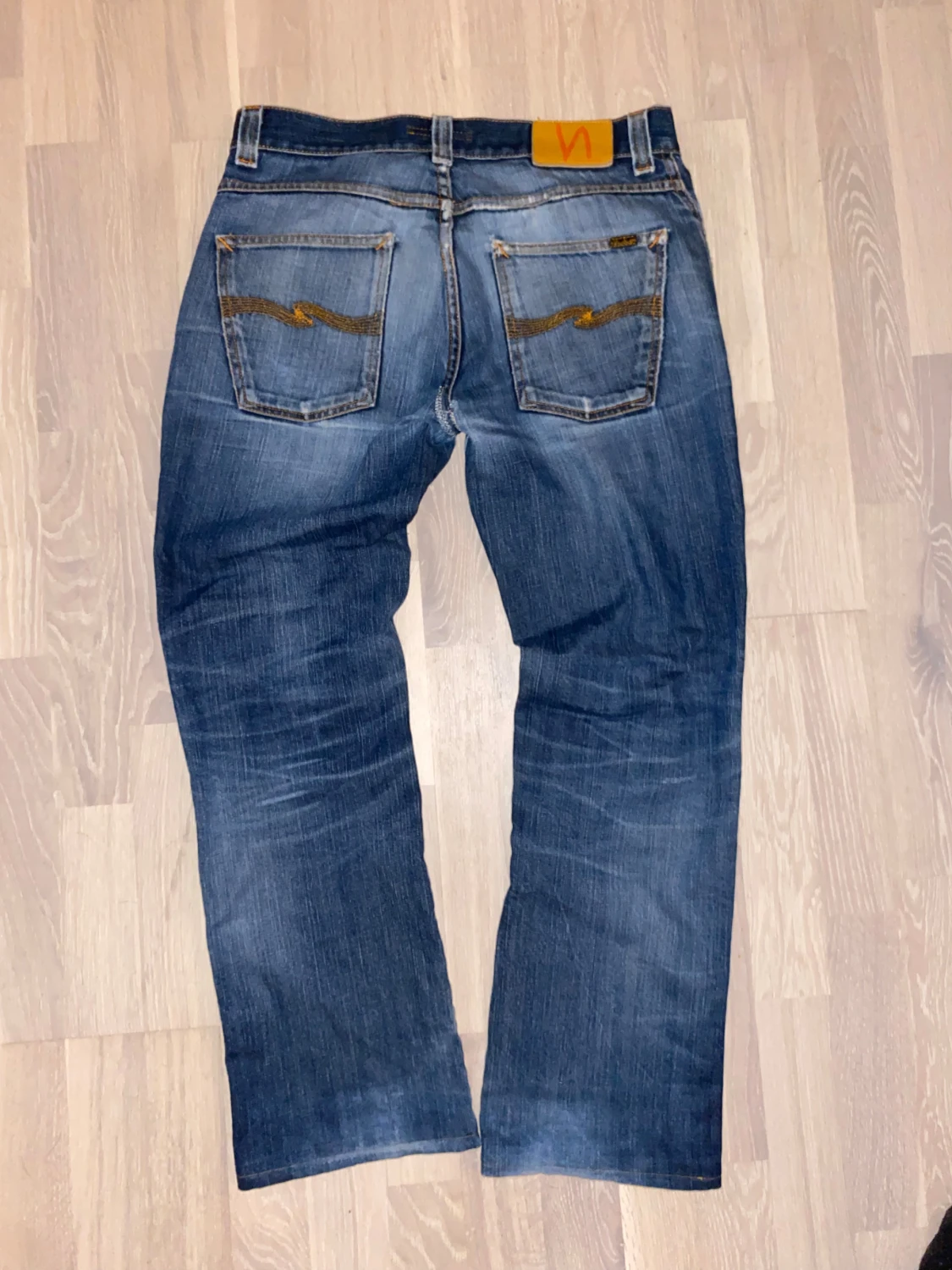 Nudie Jeans Slim Jim Dry Japan blå - 1
