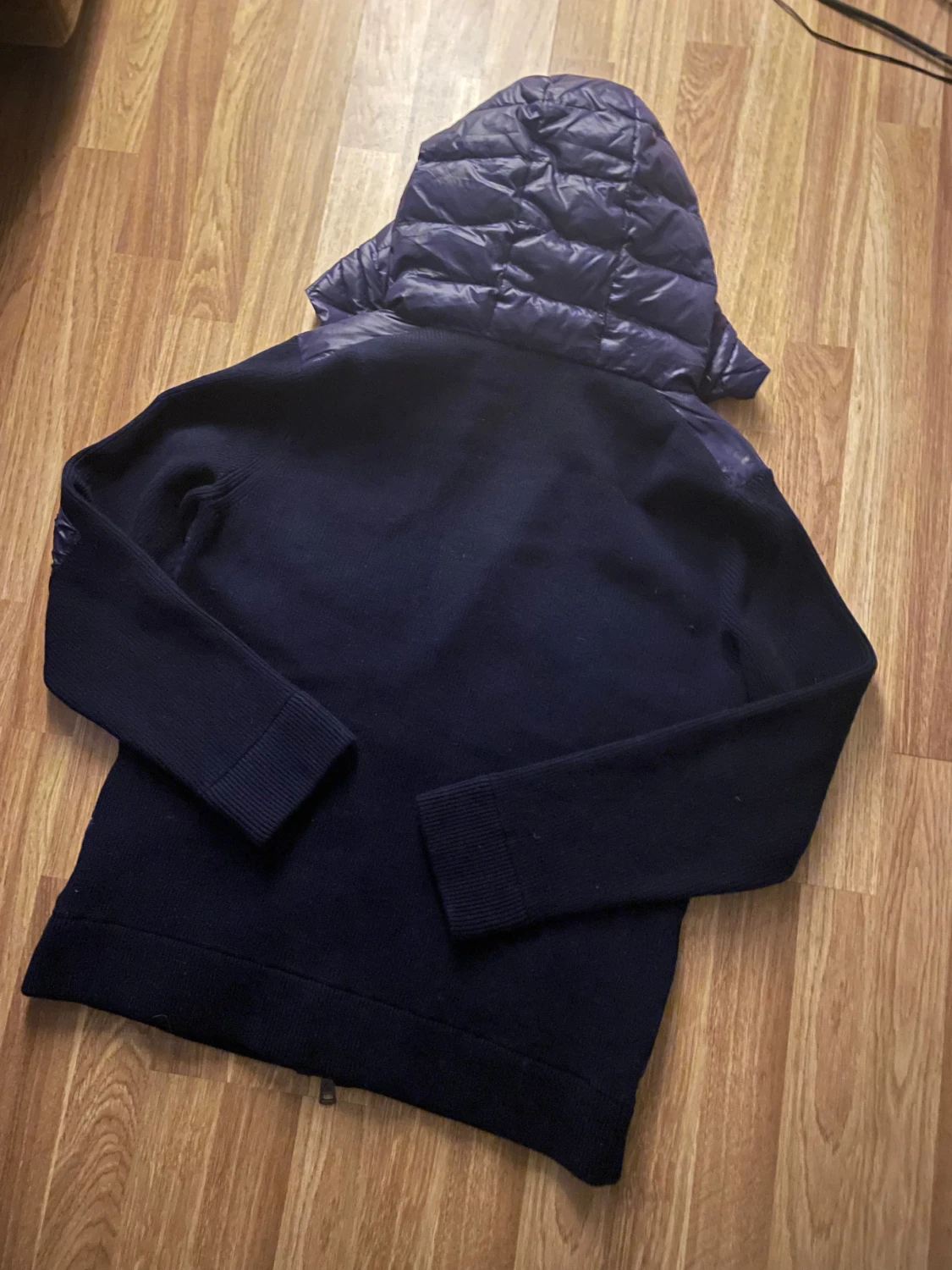 Mörkblå moncler cardigan - 3