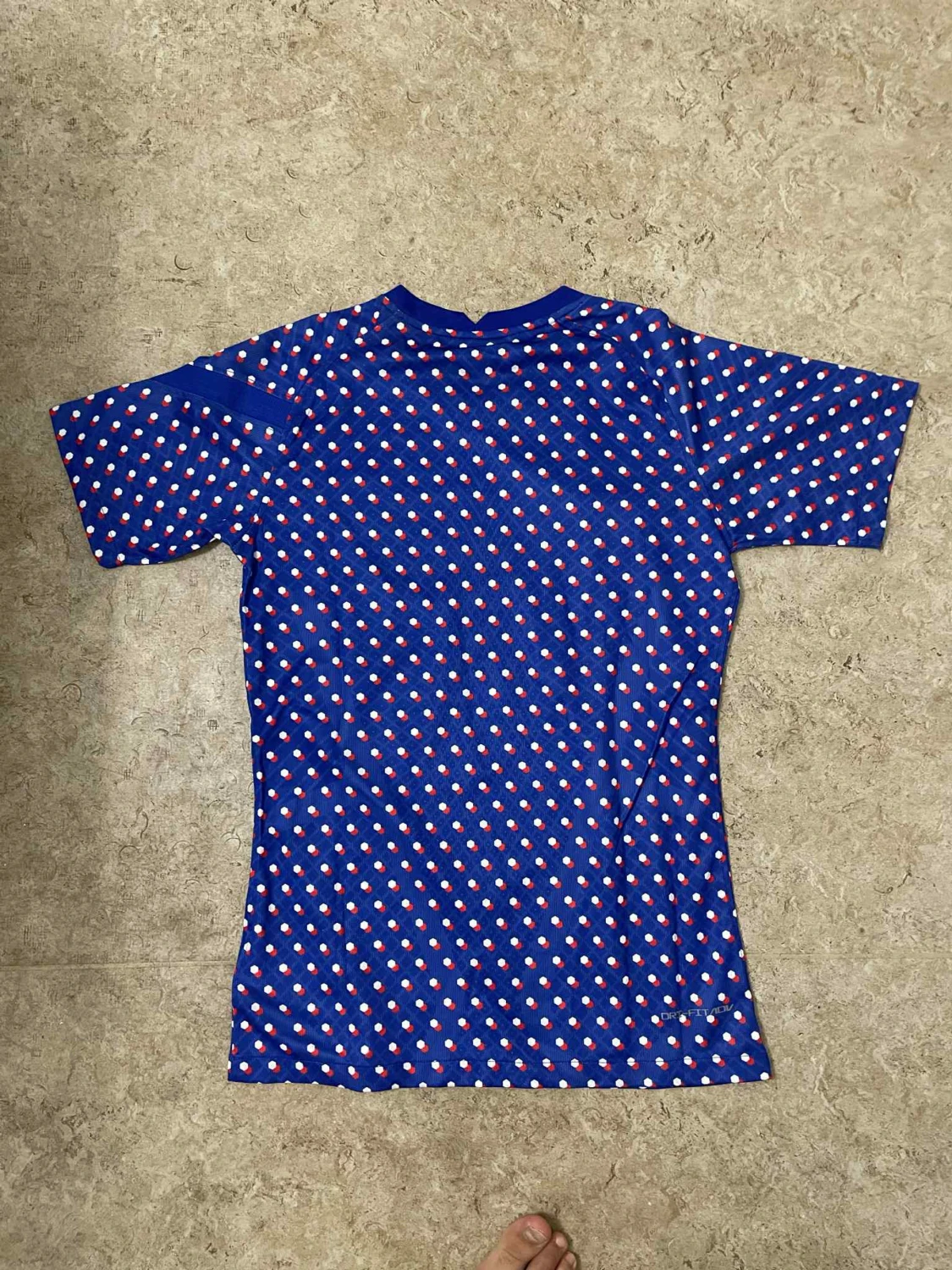 Blå prickig Frankrike fotbollströja Nike - 1