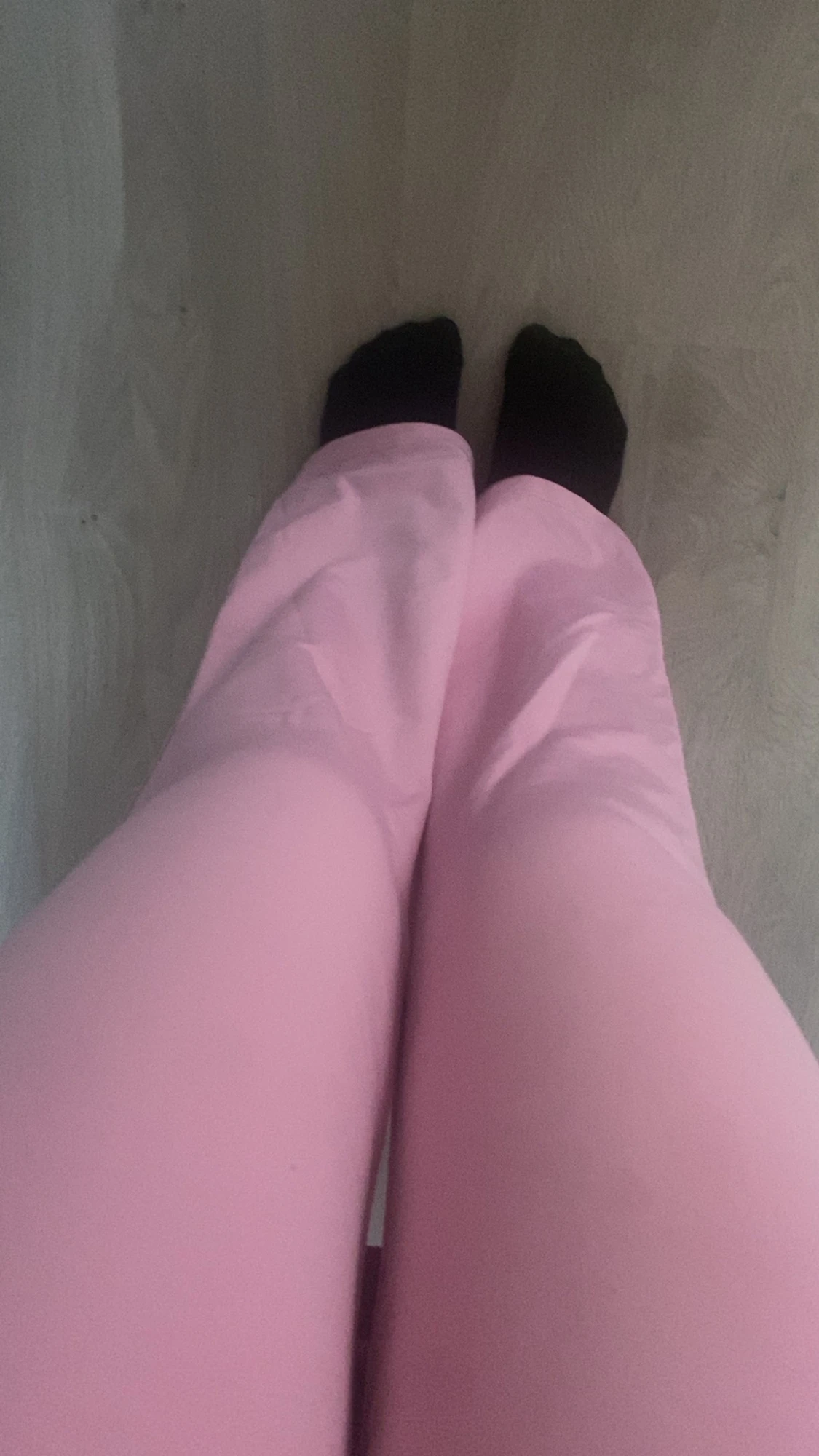 Rosa bootcut byxor med hög midja - 2