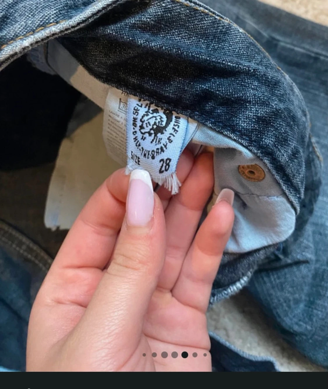 Blå bootcut jeans från Diesel - 4