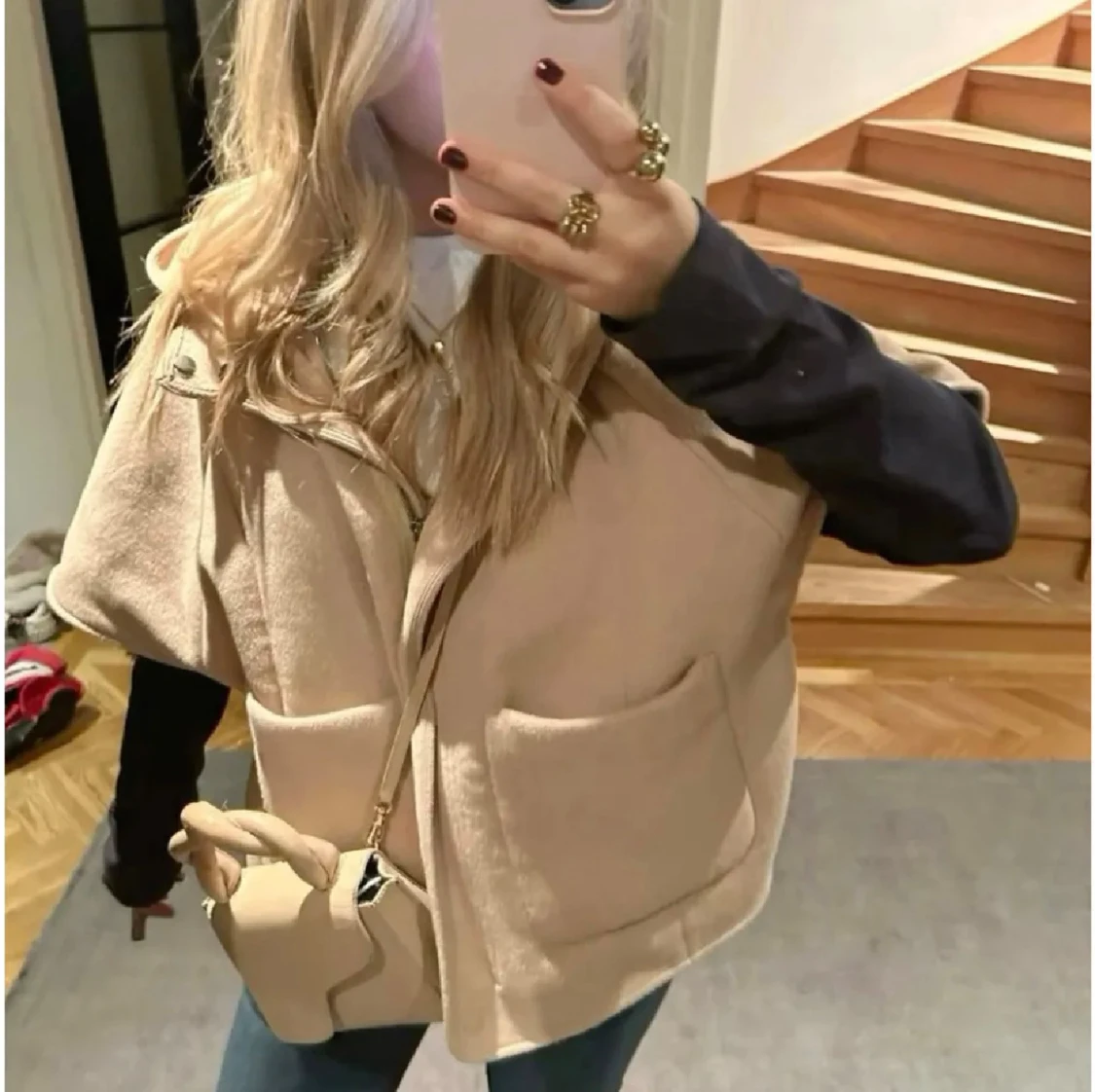 Beige kappa zara