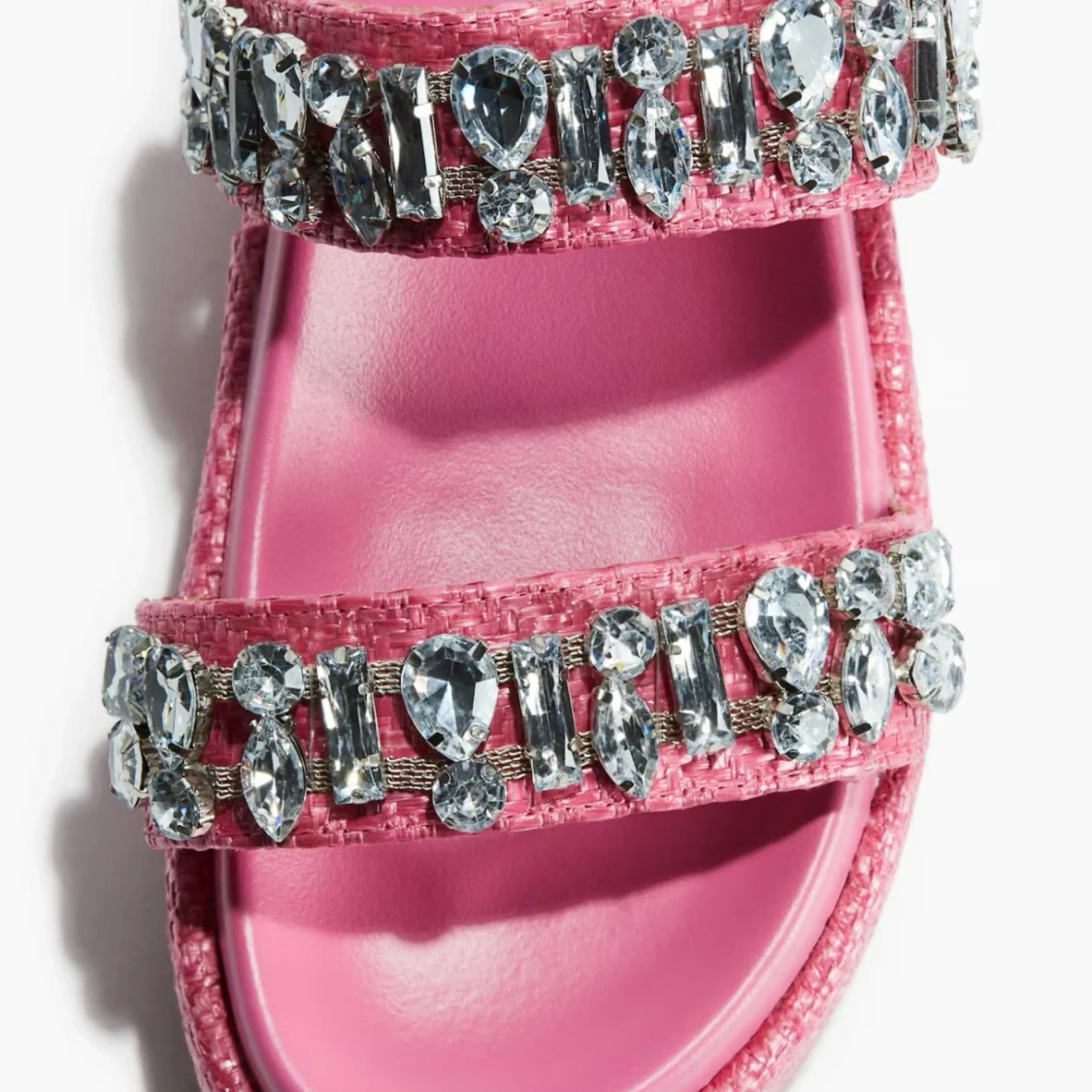 Rosa sandaler med strass från Public Desire - 1