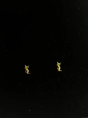 Guldiga örhängen  - Guldiga örhängen. Aldrig blivit använda. 