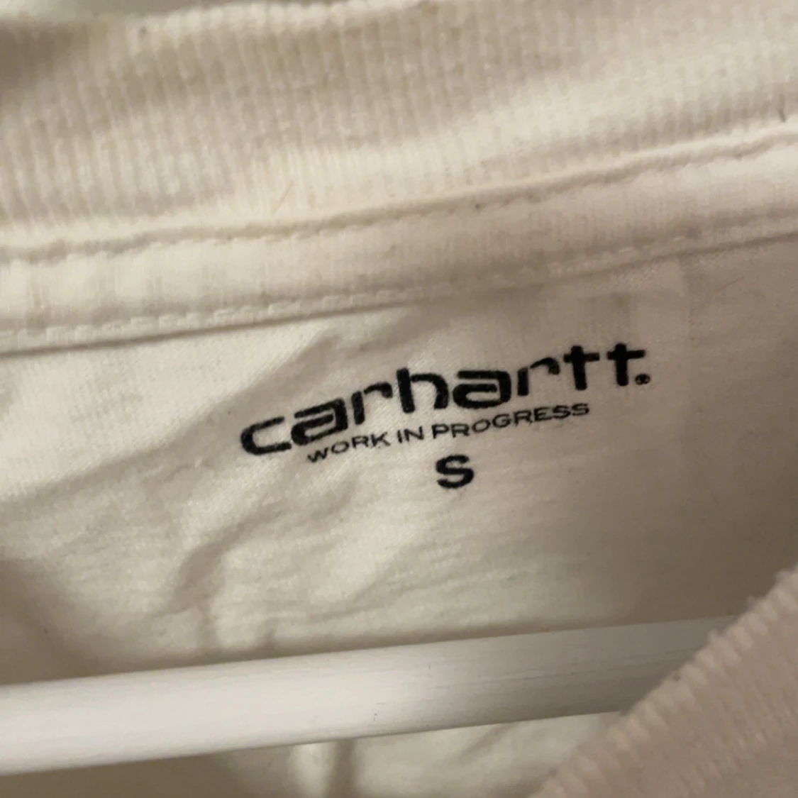 Vit långärmad Carhartt tröja S - 1