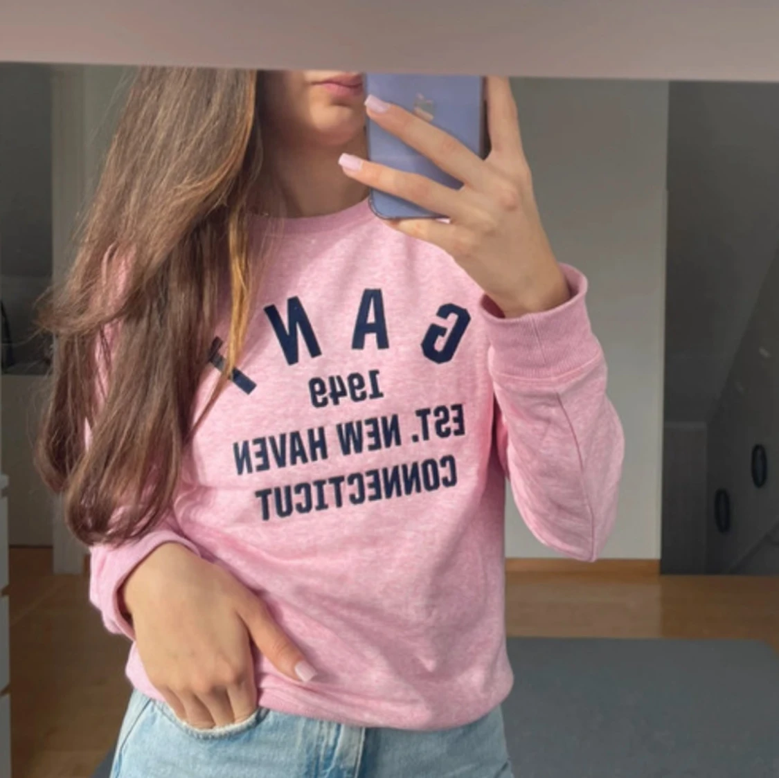 Rosa sweatshirt från GANT