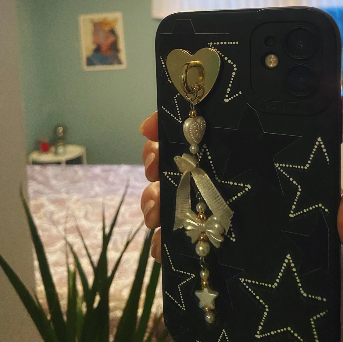 MOBILSMYCKE - WHITE BOW & PEARLS - 91