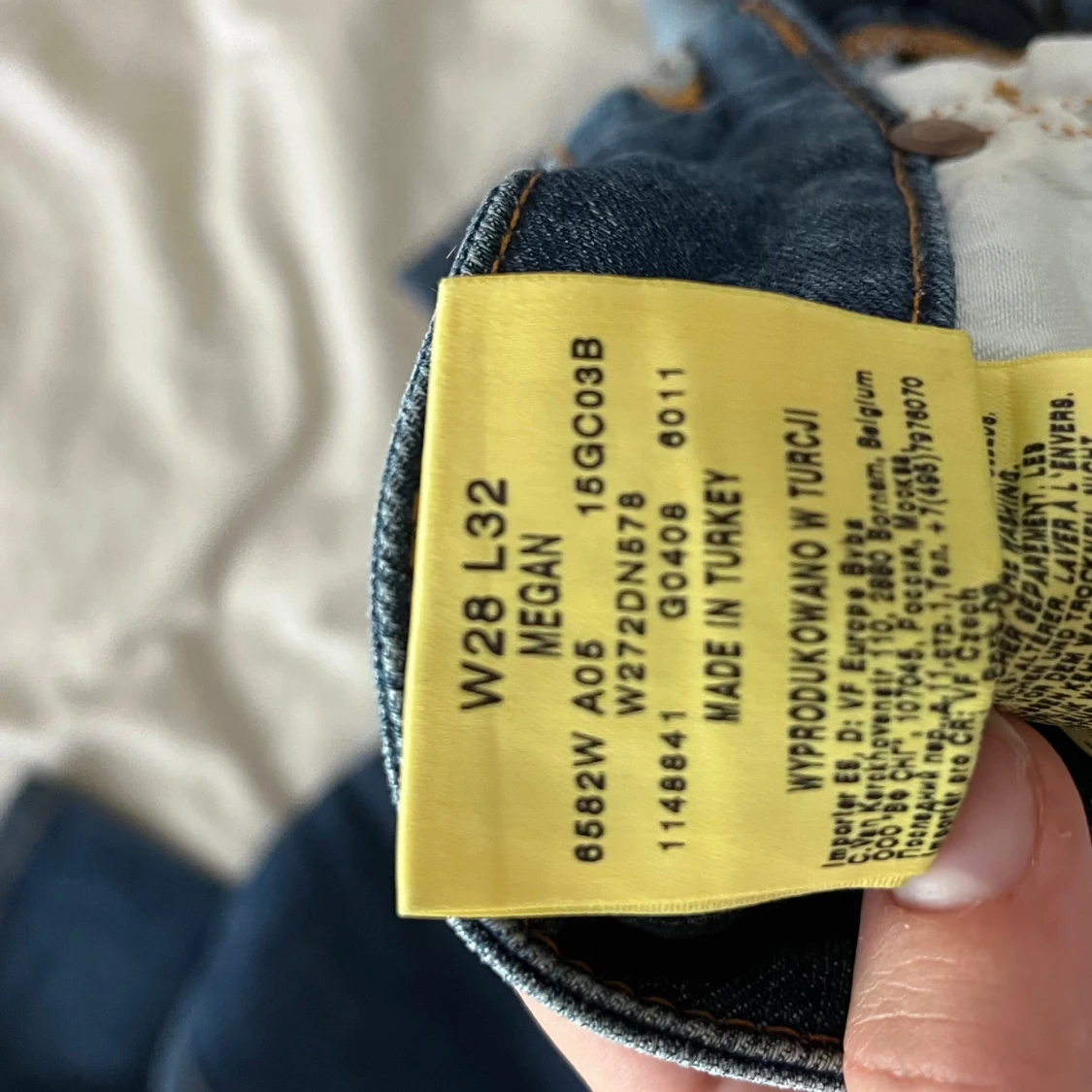 Lågmidjade bootcut jeans - 92