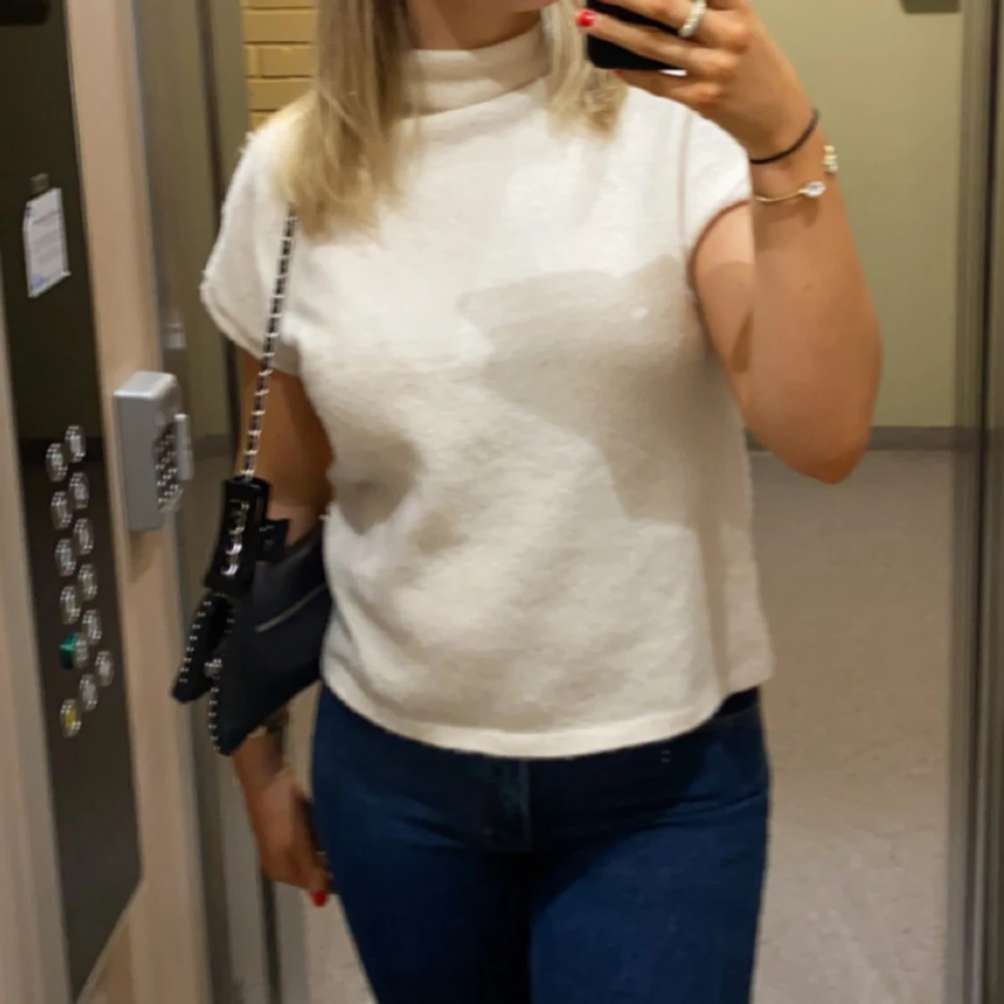 Stickad t-shirt lindex - 90