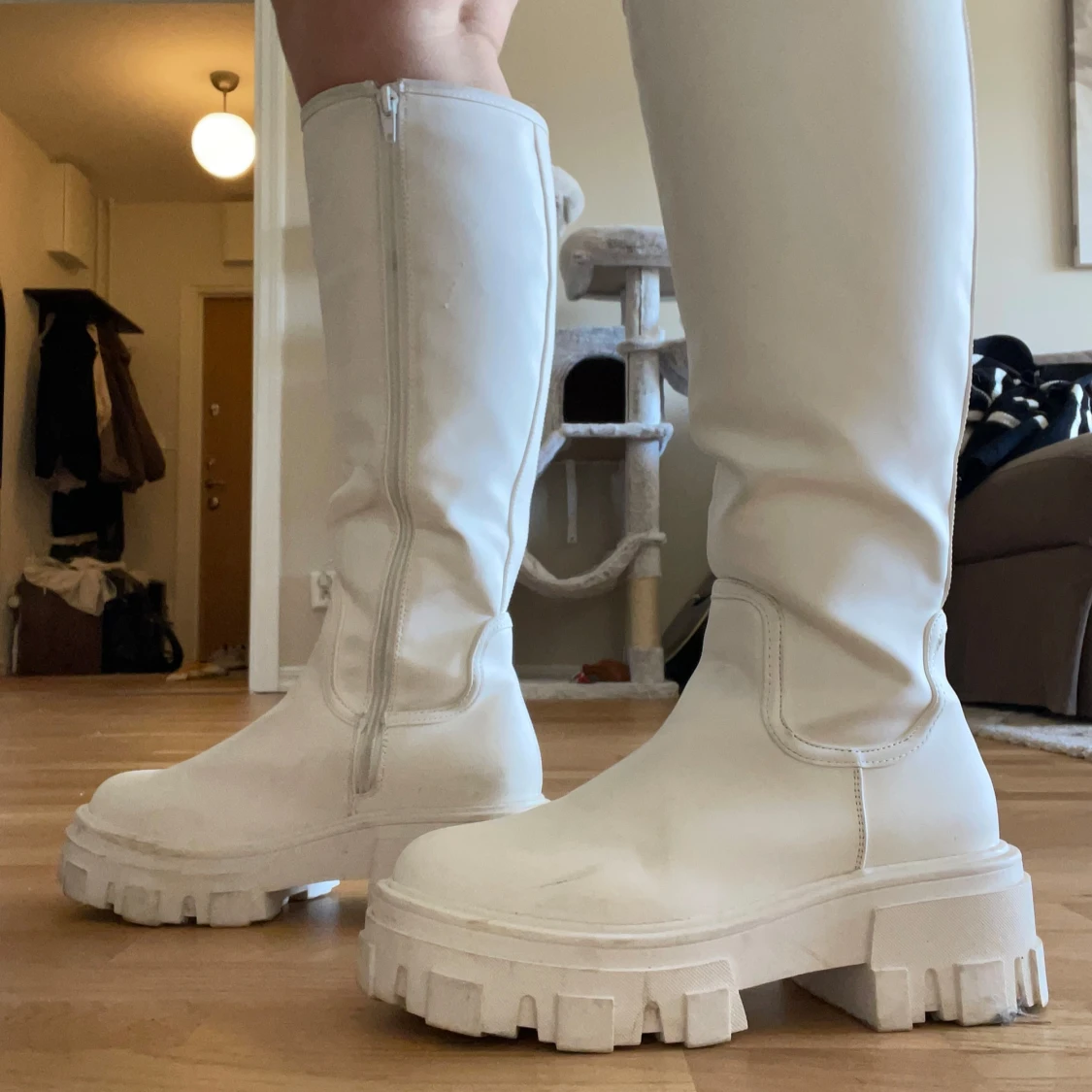 Vita chunky stövlar Asos - 91