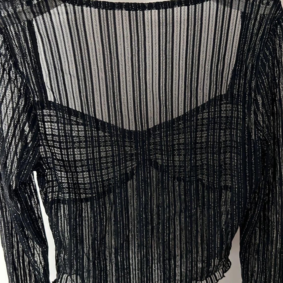 Svart glittrig topp - 90