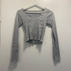 Grå långärmad  - Säljer denna gråa söta långärmade tröjan från brandy Melville 