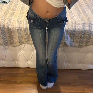 Jeans  - Jeans som jag sytt lågmidjade 