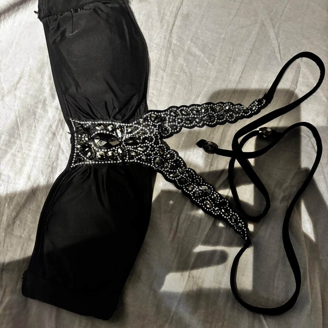 Svart bikini överdel